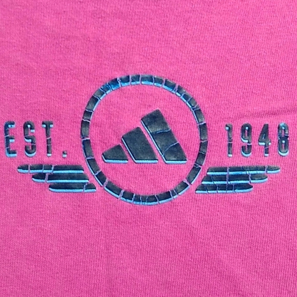 Adidas Vintage Y2K Purple Shirt Sz.S Gently Worn (X-58 CRATE) - Picture 2 of 6